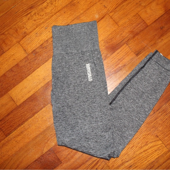 Gymshark Gray Heathered Leggings Full-Length - Picture 1 of 2